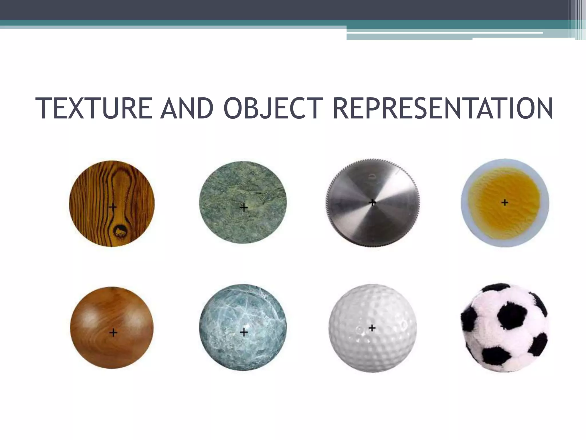 TEXTURE AND OBJECT REPRESENTATION
 