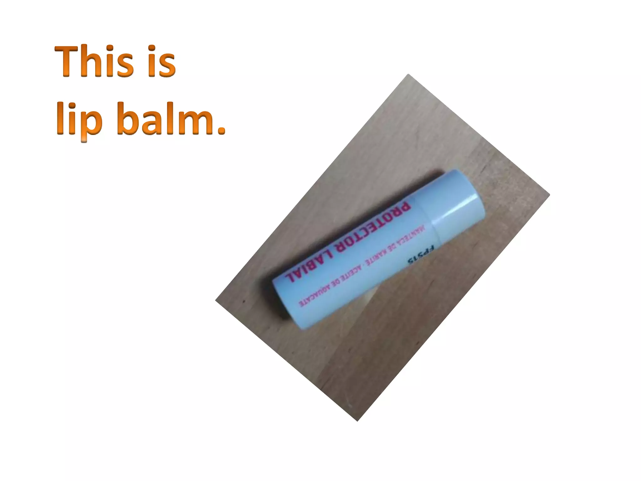 What's in your school bag?  Objects