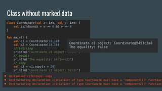 Class without marked data
 