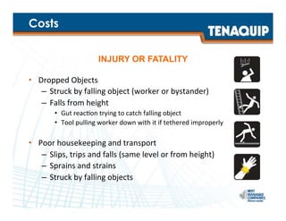 Objects Falling Over Injuries Objects At Heights Webinar | PDF