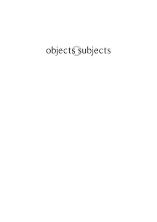 objects subjects
 