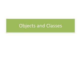 Objects and classes in Visual Basic | PPT