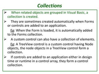 Objects and classes in Visual Basic | PPT