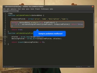 Sempre podemos melhorar!

 