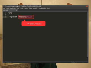 Operação incorreta

 