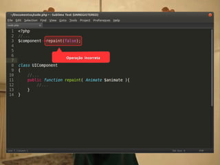 Operação incorreta

 