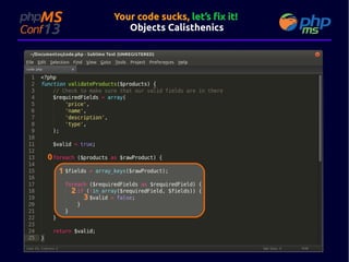 Your code sucks, let’s fix it!
Objects Calisthenics

0
1
2

3

 