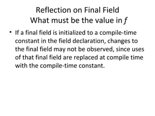 Java Objects Constructed Within The Final Field Safe Context | PPT