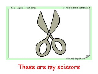 Scissors Flash Cards Object's flashcards | PPT