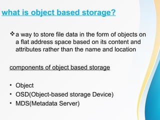 Object storage | PPT