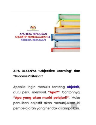 Objektif & Kriteria Kejayaan PDP.pdf