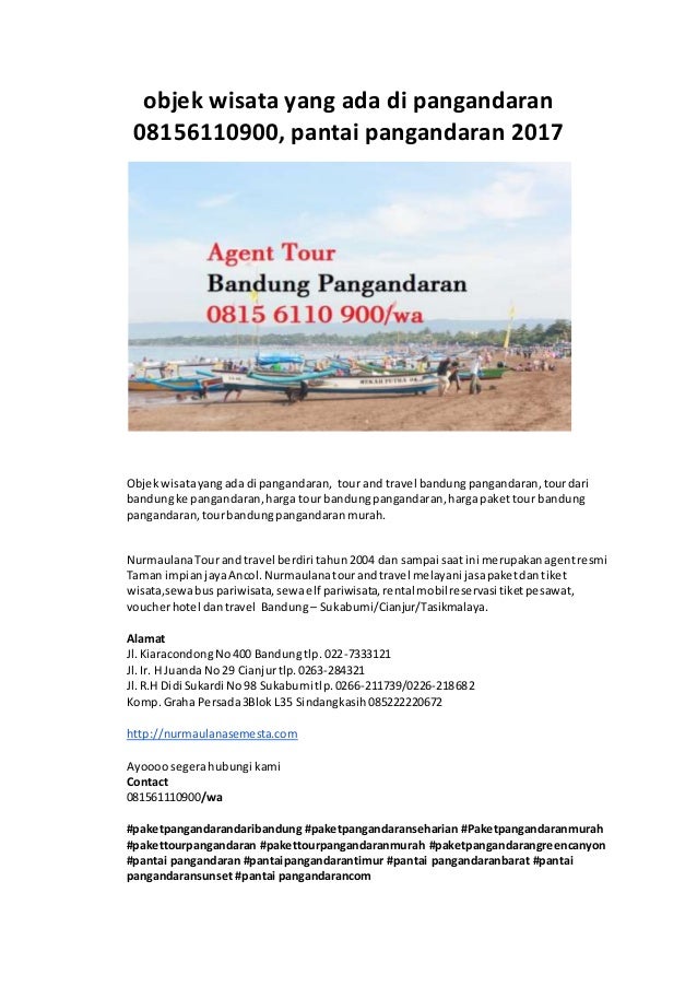 Objek Wisata Yang Ada Di Pangandaran 08156110900 Pantai