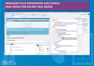 DEBUGGER PLUS RAPIDEMENT AVEC HTML5:
PAGE INSPECTOR ASP.NET MVC RAZOR
 