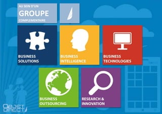 AU SEIN D’UN
GROUPE
COMPLEMENTAIRE
 