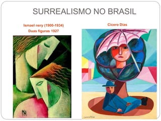 SURREALISMO NO BRASIL
Ismael nery (1900-1934)
Duas figuras 1927
Cícero Dias
 