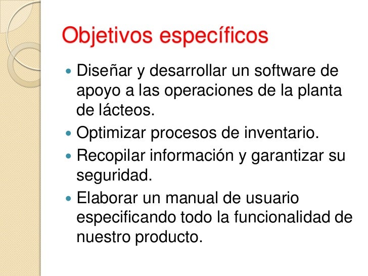 Objetivo general proyecto