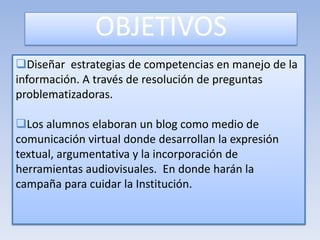 Realizar  talleres donde los estudiantes puedan reflexionar y opinar sobre cómo y para qué están utilizando sus recursos tecnológicos.