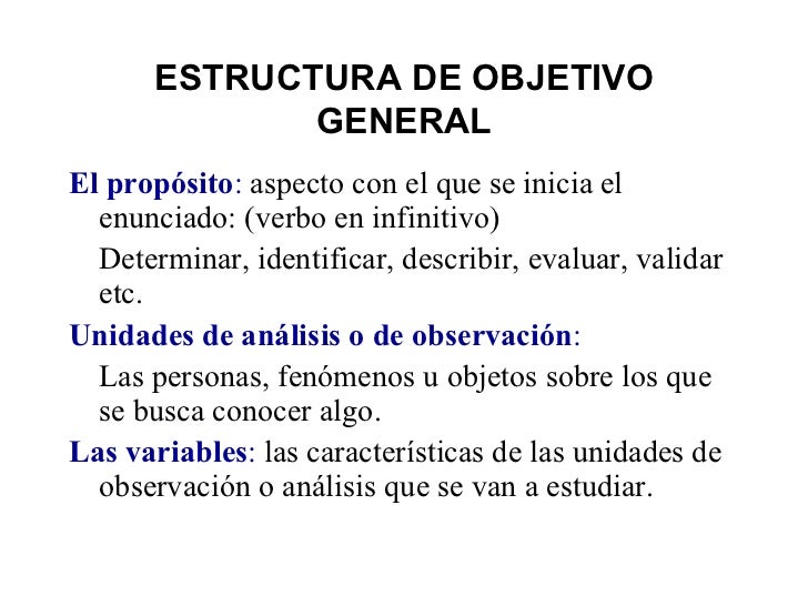 Mapeando La Tesis: Objetivos Generales Y Específicos De La Tesis – JRABG