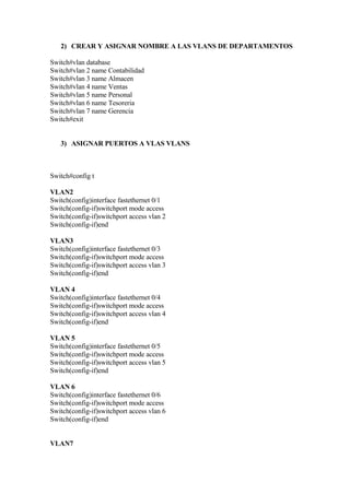 PROYECTO VLANS