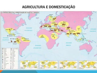 AGRICULTURA E DOMESTICAÇÃO
 