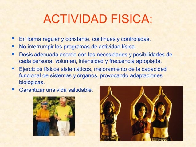 Objetivos de la actividad fisica