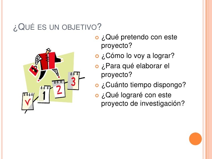 Objetivos de la investigacion
