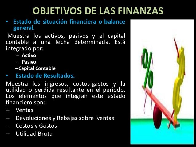 Objetivos de las finanzas