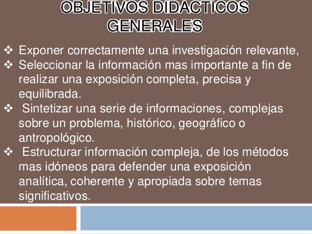 Objetivos De Las Ciencias Sociales En Primaria