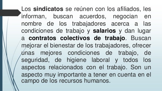 Qué es y cuáles son los objetivos del sindicato