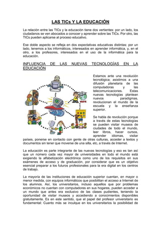 Objetivos tic en la edcacion