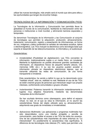 Objetivos tic en la edcacion