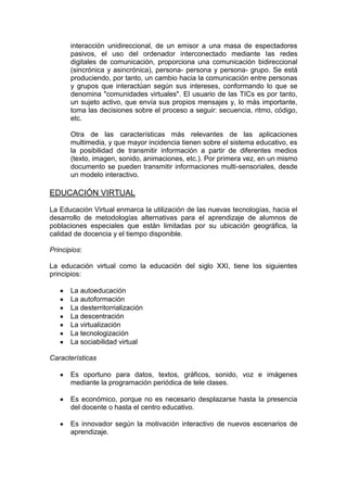 Objetivos tic en la edcacion