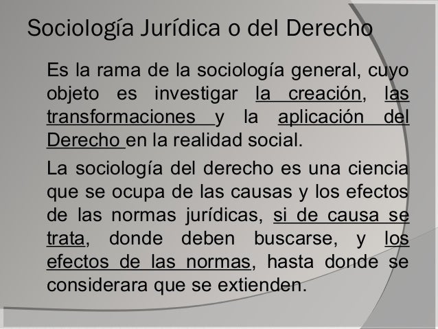 Diferencia Entre Sociologia Del Derecho Y Sociologia