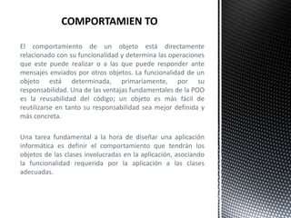 Clase y Objeto de la POO | PPTX