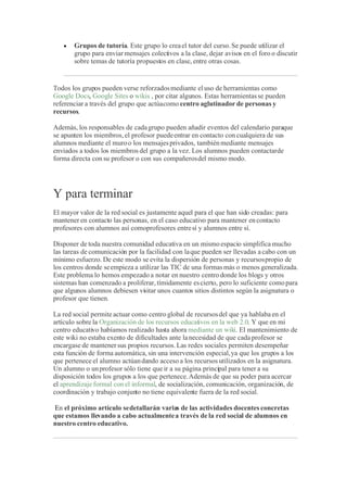 OBJETOS DE LAS REDES NING