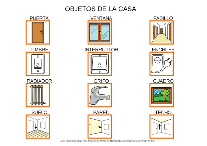Objetos de la casa