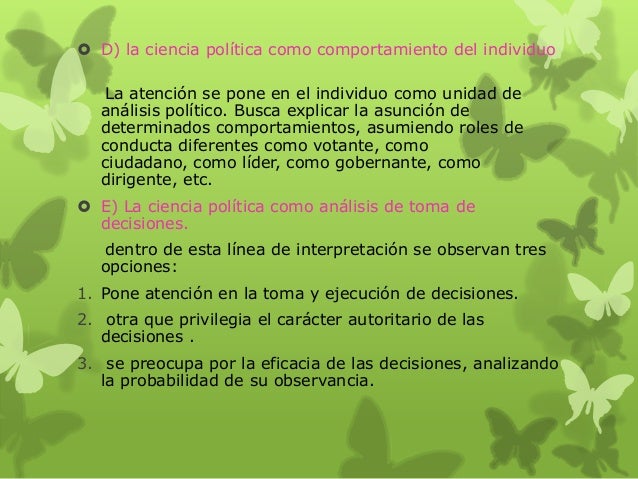 Objetos de la ciencia politica