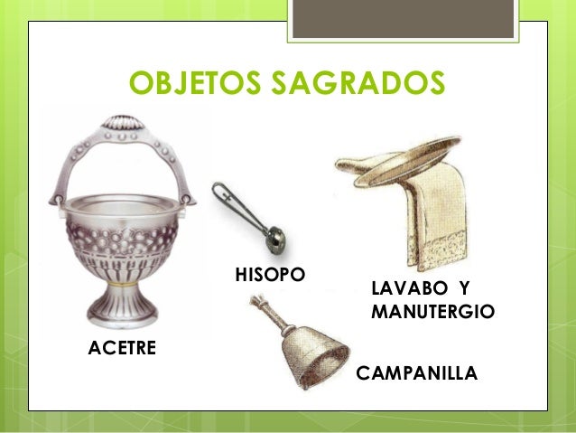 Objetos sagrados para la liturgia