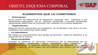 OBJETO, ESQUEMA CORPORAL
Inserte Texto Inserte Texto Inserte Texto
 