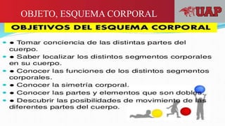 OBJETO, ESQUEMA CORPORAL
Inserte Texto Inserte Texto Inserte Texto
 