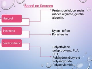 polymer in pharmacy and application of polymers | PDF