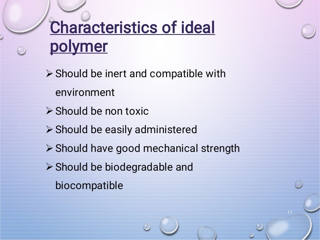 polymer in pharmacy and application of polymers