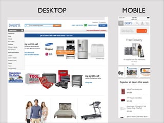 o que é RESS?
Para começar é um acrônimo que ninguém entende:
REsponsive Web Design + Server Side Components
!
É combinar a força do RWD servindo pedaços do site
(componentes) otimizados de acordo com o contexto que o
usuário se encontra.
 