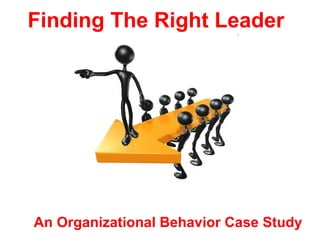 Finding The Right Leader An Organizational Behavior Case Study 