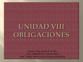 Autora: Abg. Karin R. de Rey
       Prof. Adjunto: Dr. Cristián Piris
Prof. Titular María Laura Estigarribia Bieber
                                                1
 