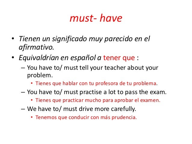 Obligación mustvs haveto