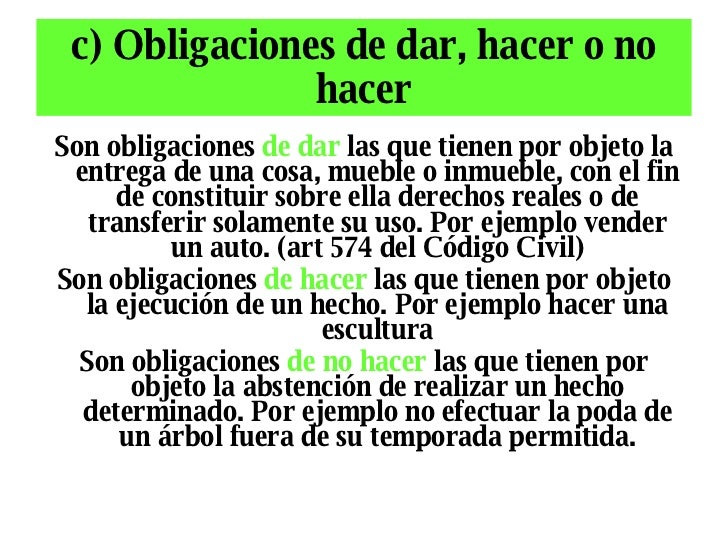 Obligaciones