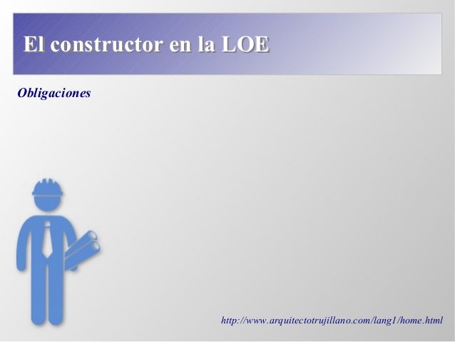 Obligaciones del constructor