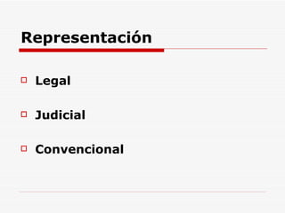 Representación Legal Judicial Convencional 