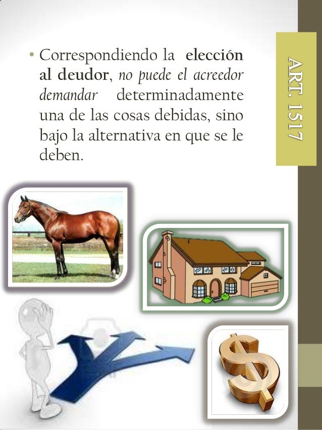 Resultado de imagen para obligaciones alternativas